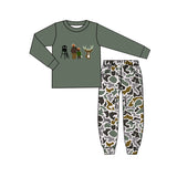Preorder Samples BLP1352 Embroidery Hunting Elk Camo Boys Set