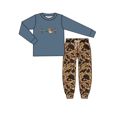 Preorder 11.21 MOQ 5 pcs BLP1353 Hunting Mallard Ducks Camo Boys Set