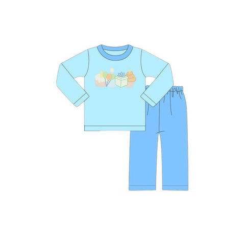 Preorder 11.24 MOQ 5 pcs BLP1357 Happy Birthday Gift Blue Boys Set