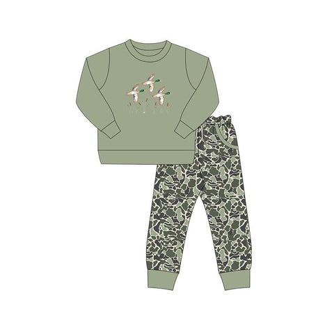 Preorder 11.25 MOQ 5 pcs BLP1358 Mallard Ducks Camo Boys Set