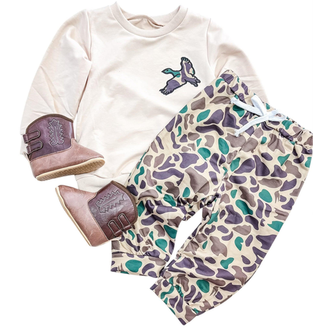 Preorder 12.05 MOQ 5 pcs BLP1378 Mallard Ducks Camo Boys Set