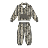 Preorder MOQ 5 Pcs Each Style Hunting Camo Branches Pullover Boys Jogger Set