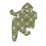 Preorder MOQ 5 Pcs Each Style Hunting Camo Branches Coat Boys Jogger Set