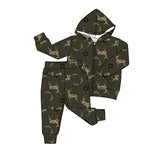 Preorder MOQ 5 Pcs Each Style Hunting Camo Branches Coat Boys Jogger Set
