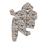 Preorder MOQ 5 Pcs Each Style Hunting Camo Branches Coat Boys Jogger Set