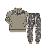 Preorder Samples BLP1446 Hunting Camo Pullover Kids Boys Outfits