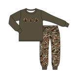 Preorder MOQ 5 Pcs Each Style Thanksgiving Day Turkey Camo Boys Set