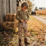 BLP1474 Embroidery Thanksgiving Day Turkey Camo Boys Set