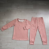 Preorder Samples BLP1478 Brown Plaid Girls Outfits