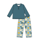 Preorder MOQ 5 pcs Each Style Fall Pumpkin Kids Matching Clothes