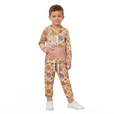 BLP1504 Thanksgiving Day Turkey Pumpkin Boys Hoodie Set