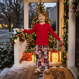 BLP1513 Christmas Santa HOHOHO Boys Set