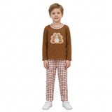 BLP1516 Embroidery Thanksgiving Day Turkey Boys Outfits