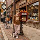 BLP1516 Embroidery Thanksgiving Day Turkey Boys Outfits