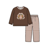 Preorder MOQ 5 pcs Each Style Thanksgiving Day Turkey Kids Matching Clothes