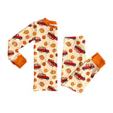 Preorder MOQ 5 pcs Each Style Fall Pumpkin Car Kids Matching Clothes