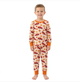 BLP1541 Pumpkin Trucks Boys Pajamas Outfits