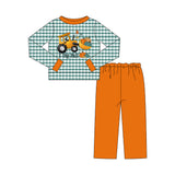Preorder MOQ 5 pcs Each Style I Dig Fall Pumpkin Kids Matching Clothes