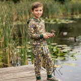 BLP1543 Mallard Ducks Green Hoodie Kids Boys Outfits