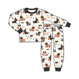 Preorder MOQ 5 pcs Each Style Halloween Dog Pumpkin Kids Matching Clothes