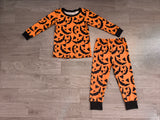 Preorder Samples Each Style Halloween Pumpkin Kids Matching Clothes-2026.8.24