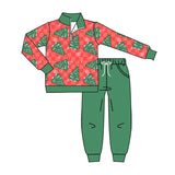 Preorder MOQ 5 pcs Each Style Christmas Trees Kids Matching Clothes