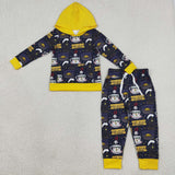 BLP1552 Halloween Movies Boys Hoodies Boys Hoodie Set