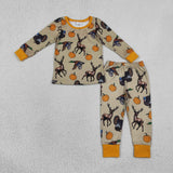 BLP1556 Hunting Pumpkin Boys Pajamas Outfits