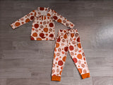 Preorder Samples Each Style Fall Pumpkin Football Kids Matching Clothes-real pic 2026.8.21