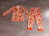 Preorder Samples Each Style Fall Pumpkin Kids Matching Clothes-real pic 2026.8.21