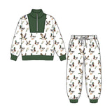 Preorder MOQ 5 pcs Each Style Duck Print Boys Set Kids Matching Clothes-2026.8.26