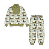 Preorder MOQ 5 pcs BLP1584 Mallard Ducks Boys Clothes-2026.8.25