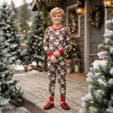 BLP1600 Christmas Santa Camo Boys Pajamas Outfits