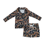 BLS0008 Hunting Camo Pullover Boys Shorts Set