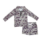 BLS0009 Hunting Camo Pullover Boys Shorts Set