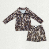 BLS0025 New Hunting Camo Pullover Boys Shorts Set