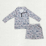 BLS0026 New Hunting Camo Pullover Boys Shorts Set