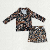 BLS0027 New Hunting Camo Pullover Boys Shorts Set