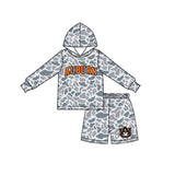 Preorder MOQ 5 Pcs Each Color School Team Mascot Boy's Hoodie Shorts Outfits