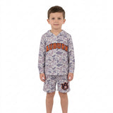 BLS0041 School Team Mascot Camo Vinyl AUBURN Boy's Hoodie Shorts Outfits
