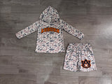 Preorder Samples School Team Mascot Camo Boy's Hoodie Shorts Outfits