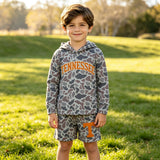 BLS0042 School Team Mascot Camo Vinyl TENNESSEE Boy's Hoodie Shorts Outfits