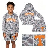 BLS0042 School Team Mascot Camo Vinyl TENNESSEE Boy's Hoodie Shorts Outfits
