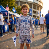 BLS0043 School Team Mascot Camo Vinyl KENTUCKY Boy's Hoodie Shorts Outfits