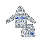 Preorder MOQ 5 Pcs Each Color School Team Mascot Boy's Hoodie Shorts Outfits