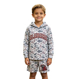 BLS0044 School Team Mascot Camo Vinyl ALABAMA Boy's Hoodie Shorts Outfits