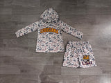 Preorder Samples School Team Mascot Camo Boy's Hoodie Shorts Outfits