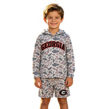 BLS0047 School Team Mascot Camo Vinyl GERORGIA Boy's Hoodie Shorts Outfits