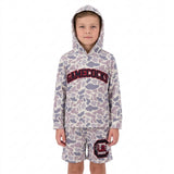 BLS0048 School Team Mascot Camo Vinyl GAMECOCKS Boy's Hoodie Shorts Outfits