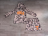 Preorder Samples BLS0049 School Team Camo VOLS Hoodie Boys Shorts Set-2026.8.26